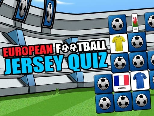 European Football Jersey Quiz game screenshot - soccer - Free online game