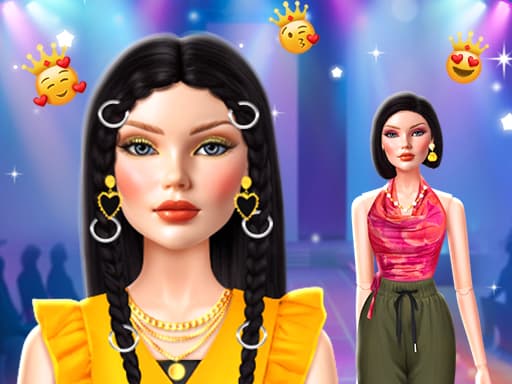 Summer Runway Challenge game screenshot - girls - Free online game
