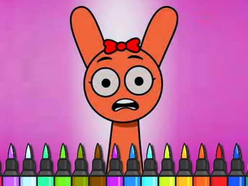 Easy Coloring Sprunki Time game screenshot - girls - Free online game
