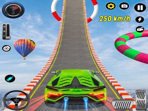 Car Stunt Ramp Challenge game screenshot - action - Free online game