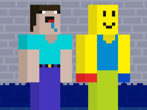 Captura de pantalla del juego NoobLOX Rainbow Friends - arcade - Juego gratuito en línea