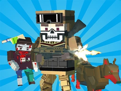 Captura de pantalla del juego Crazy Pixel Apocalypse 9 - shooting - Juego gratuito en línea