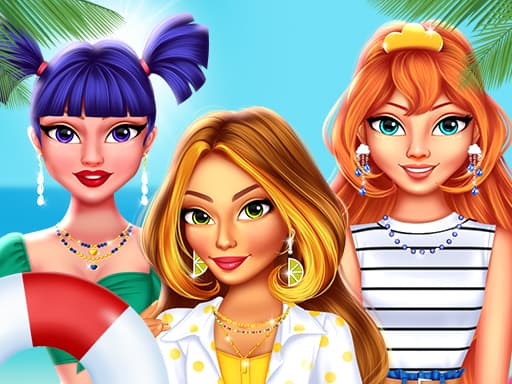 BFFs Summer Aesthetic game screenshot - girls - Free online game