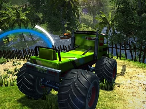 Realistic Monster Truck Offroad Simulator game screenshot - action - Free online game