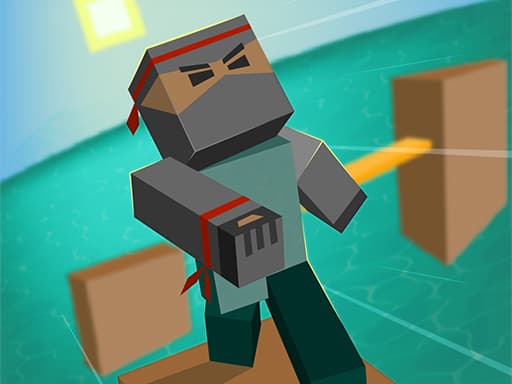 Captura de pantalla del juego Blocky Parkour Ninja - boys - Juego gratuito en línea