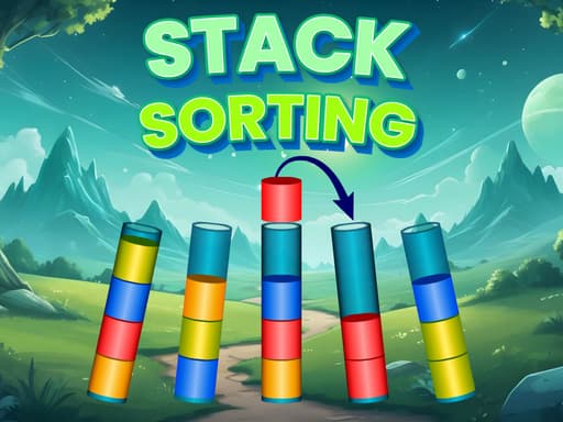 Stack Sorting游戏截图 - puzzles - 免费在线游戏