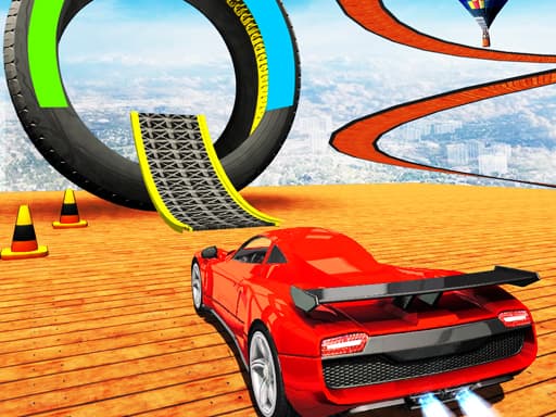 Captura de pantalla del juego Impossible Car Stunts  - racing - Juego gratuito en línea