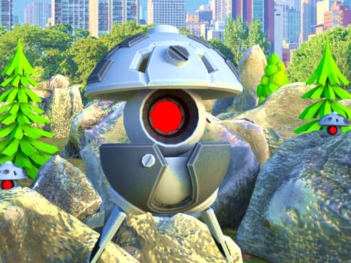 Captura de pantalla del juego Player vs Robots - action - Juego gratuito en línea