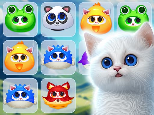 Kitty Jewel Quest game screenshot - hypercasual - Free online game
