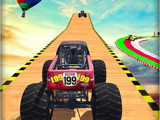 Monster Trucks Stunts game screenshot - action - Free online game