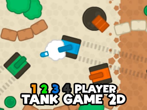 1 2 3 4 Player Tank Game 2D game screenshot - arcade - Free online game