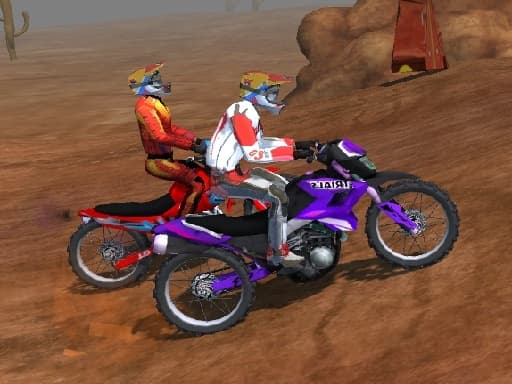 Motorcycle Dirt Racing Multiplayer游戏截图 - racing - 免费在线游戏