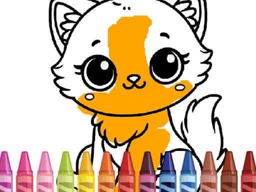 Cute Animals Coloring   Adorable Fun for Kids game screenshot - arcade - Free online game