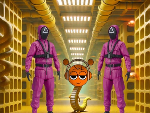 Squid Game Sprunki Escaped Backrooms game screenshot - adventure - Free online game