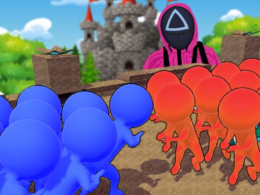 Squid Game Crowd Pusher game screenshot - hypercasual - Free online game