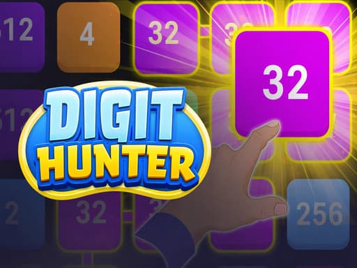 Digit Hunter game screenshot - clicker - Free online game