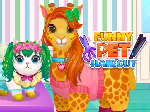 Funny Pet Haircut game screenshot - hypercasual - Free online game