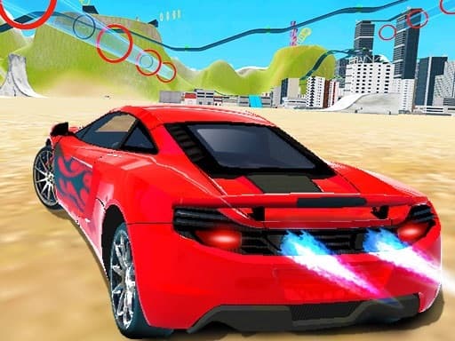Captura de pantalla del juego Car Impossible Stunt Game 3D 2022 - adventure - Juego gratuito en línea