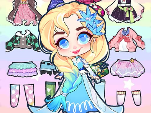 Hair Doll Dress Up game screenshot - girls - Free online game