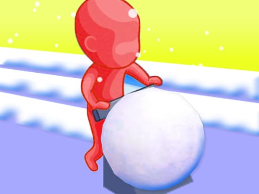 Giant Snowball Rush game screenshot - adventure - Free online game