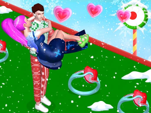Bestie Breakup Run Christmas Love game screenshot - racing - Free online game