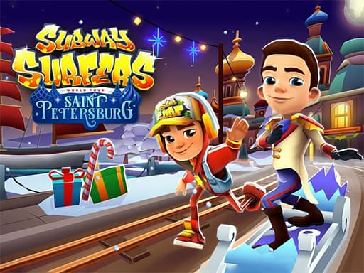 Captura de pantalla del juego Subway Surfers St. Petersburg - hypercasual - Juego gratuito en línea