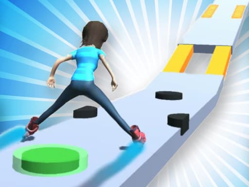 Captura de pantalla del juego Roller Skating Run - sports - Juego gratuito en línea