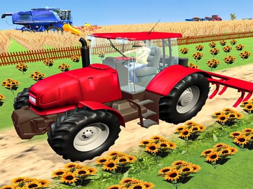 Captura de pantalla del juego Modern Tractor Farming Simulator: Thresher Games - sports - Juego gratuito en línea