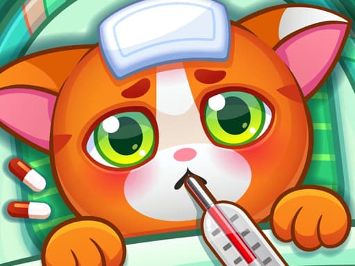 Cat Doctor Simulator game screenshot - hypercasual - Free online game