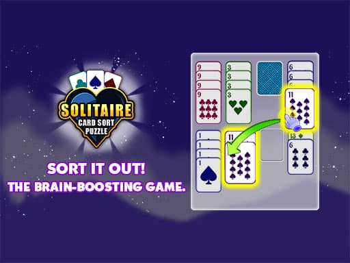 Captura de pantalla del juego Solitaire Card Sort Puzzle - puzzles - Juego gratuito en línea