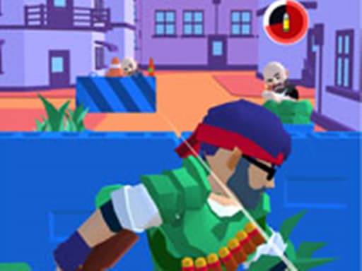 Captura de pantalla del juego Machine Gun Squad - Fun &amp; Run 3D Game - shooting - Juego gratuito en línea