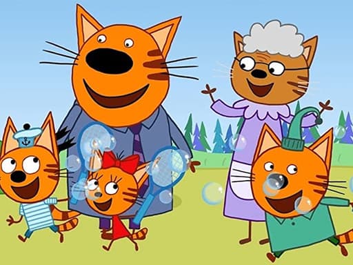Cat Family Educational Games game screenshot - girls - Free online game