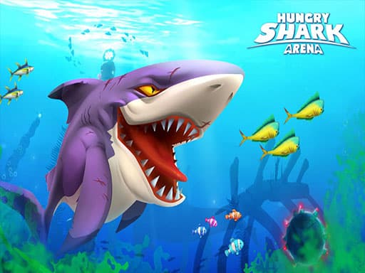 Captura de pantalla del juego Hungry Shark Arenak - adventure - Juego gratuito en línea