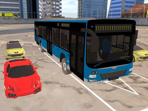 Bus Parking Cityscape Depot game screenshot - action - Free online game