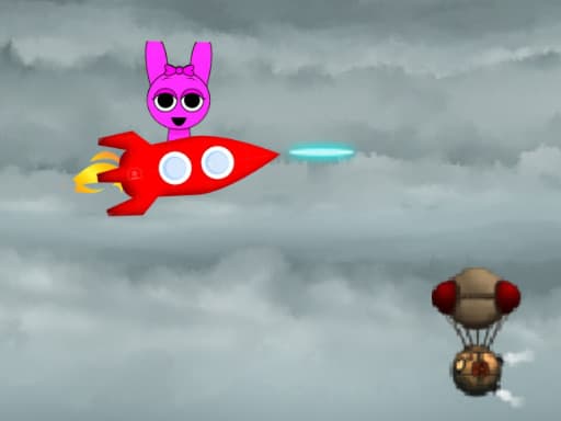 Captura de pantalla del juego Sprunki ShootFly - shooting - Juego gratuito en línea