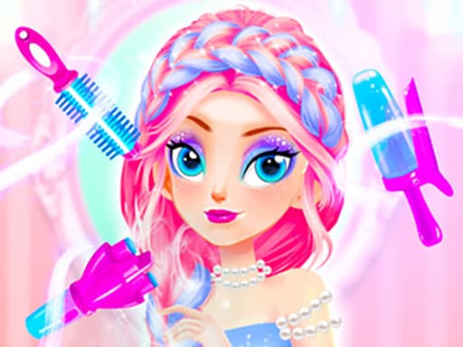 Princess Makeup Hair Salon game screenshot - girls - Free online game