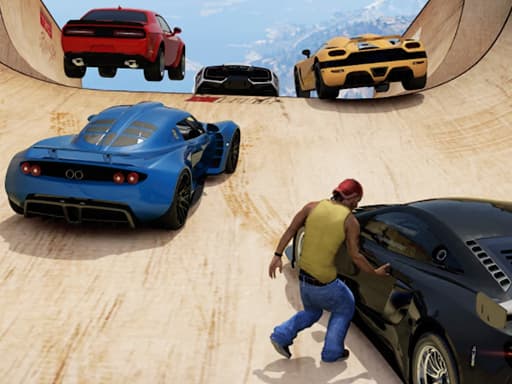 Gta V Stunt - Sky Driver 2 game screenshot - racing - Free online game