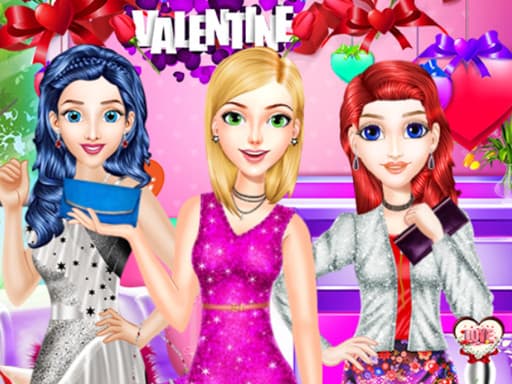 Valentines Day Single Party game screenshot - girls - Free online game