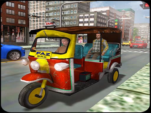 Captura de pantalla del juego Tuk Tuk Auto Rickshaw Driver: Tuk Tuk Taxi Driving - racing - Juego gratuito en línea