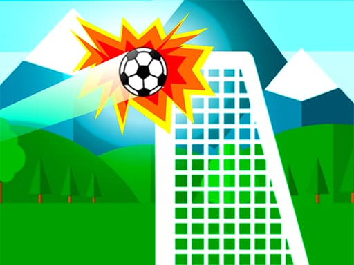 Flat Crossbar Challenge game screenshot - soccer - Free online game