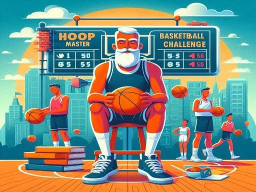 Hoop Master Basketball Trivia Challenge game screenshot - sports - Free online game