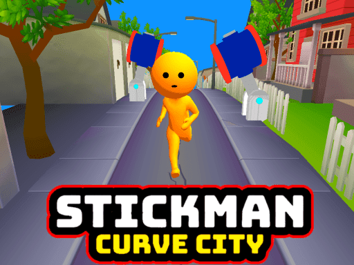 Stickman Curve City game screenshot - hypercasual - Free online game