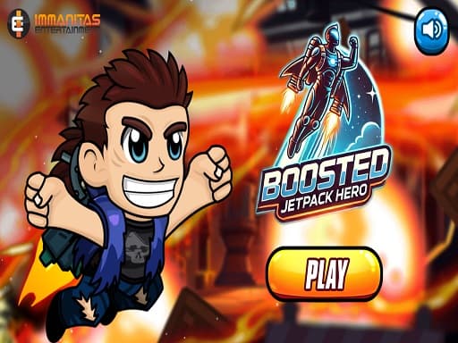 Boosted Jetpack Hero game screenshot - action - Free online game
