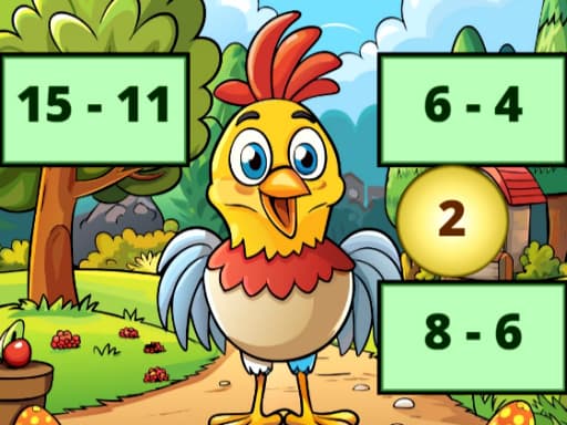 Subtraction: Bird Image Uncover游戏截图 - puzzles - 免费在线游戏
