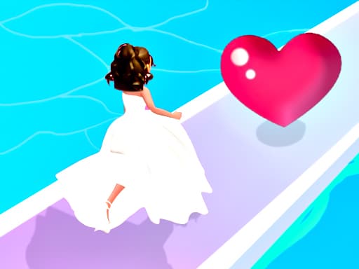 Captura de pantalla del juego Bridal Race 3D - hypercasual - Juego gratuito en línea