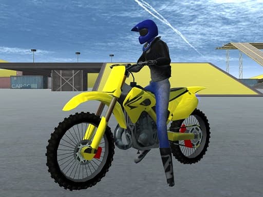 Captura de pantalla del juego MSK Trial Dirt Bike Stunt - racing - Juego gratuito en línea