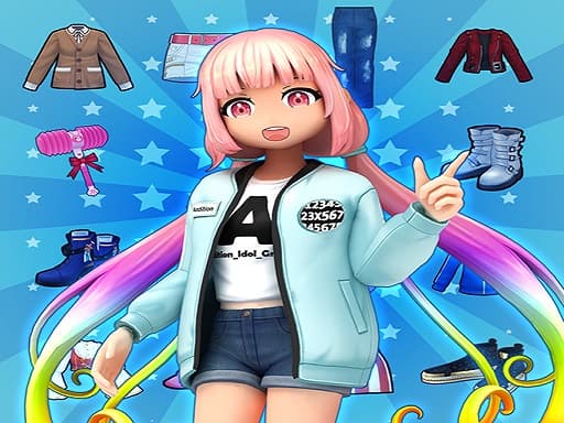 Girl-Styledol 3D Avatar maker game screenshot - girls - Free online game
