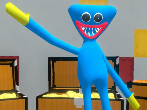 Captura de pantalla del juego Huggy Survival Parkour - arcade - Juego gratuito en línea