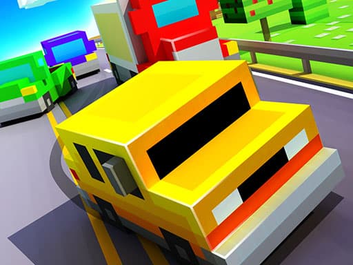 Captura de pantalla del juego Blocky Highway: Traffic Racing -race - racing - Juego gratuito en línea