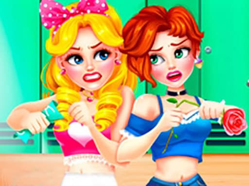 School Girls Battle Beauty Salon game screenshot - girls - Free online game
